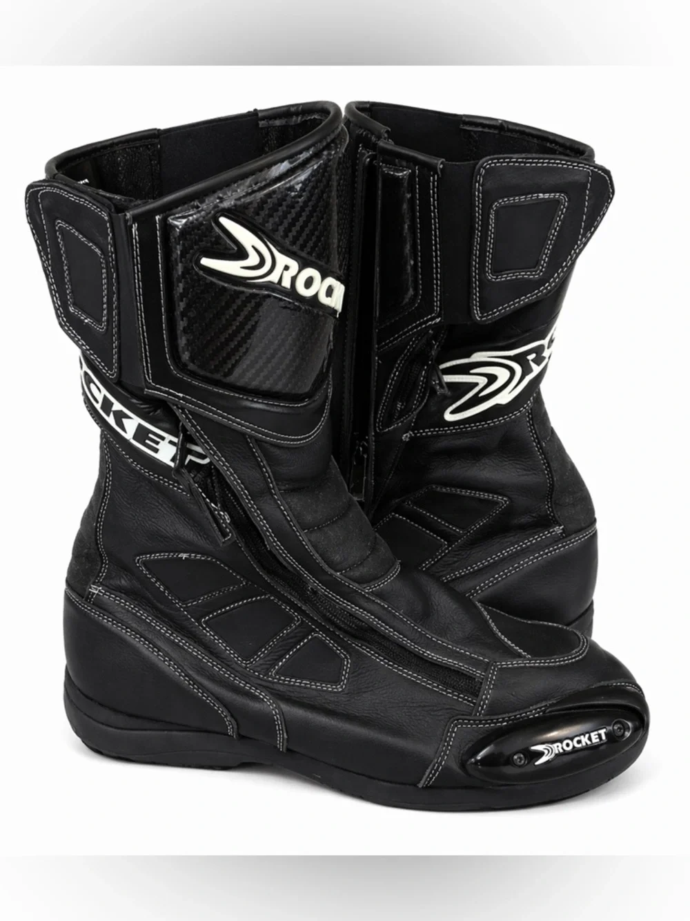 JOE ROCKET Black Motorcycle Racing Boots 9